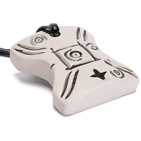 Star Wars Japor Snippet Necklace Padme Vintage Resin Faux Leather Adjustable - Picture 5 of 7